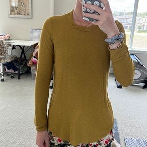 Real soft mustard color long sleeve shirt